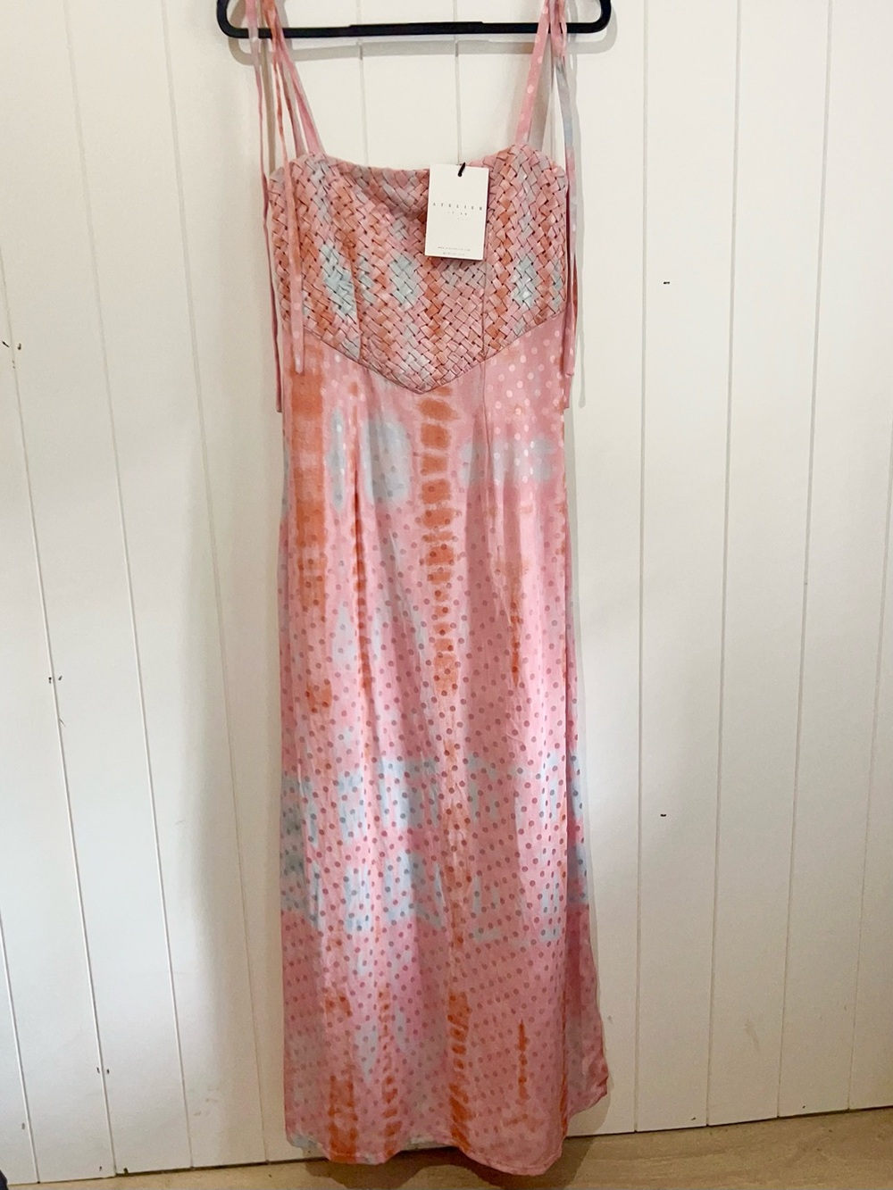 Atelier 17.56 NWT Sun Dress Maxi Resortwear size XS pink blue
